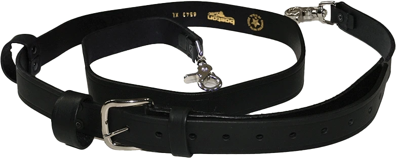 R & B Fabrication Radio Straps & Cases Fire_Safety_USA XL Leather Radio Strap
