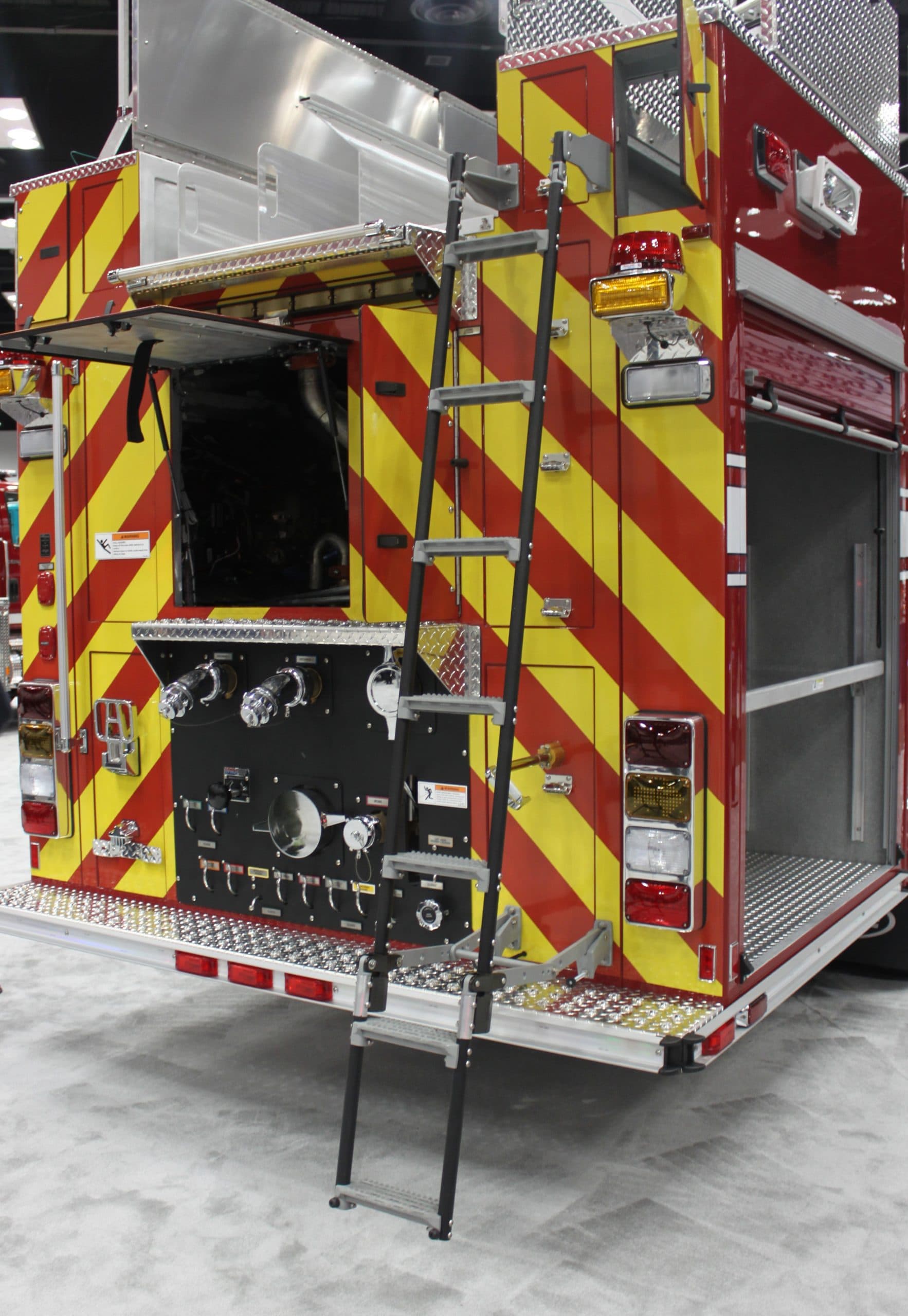 Ziamatic Apparatus Equipment Fire_Safety_USA Ziamatic 12" Width Swing Out & Down Vehicle Ladders