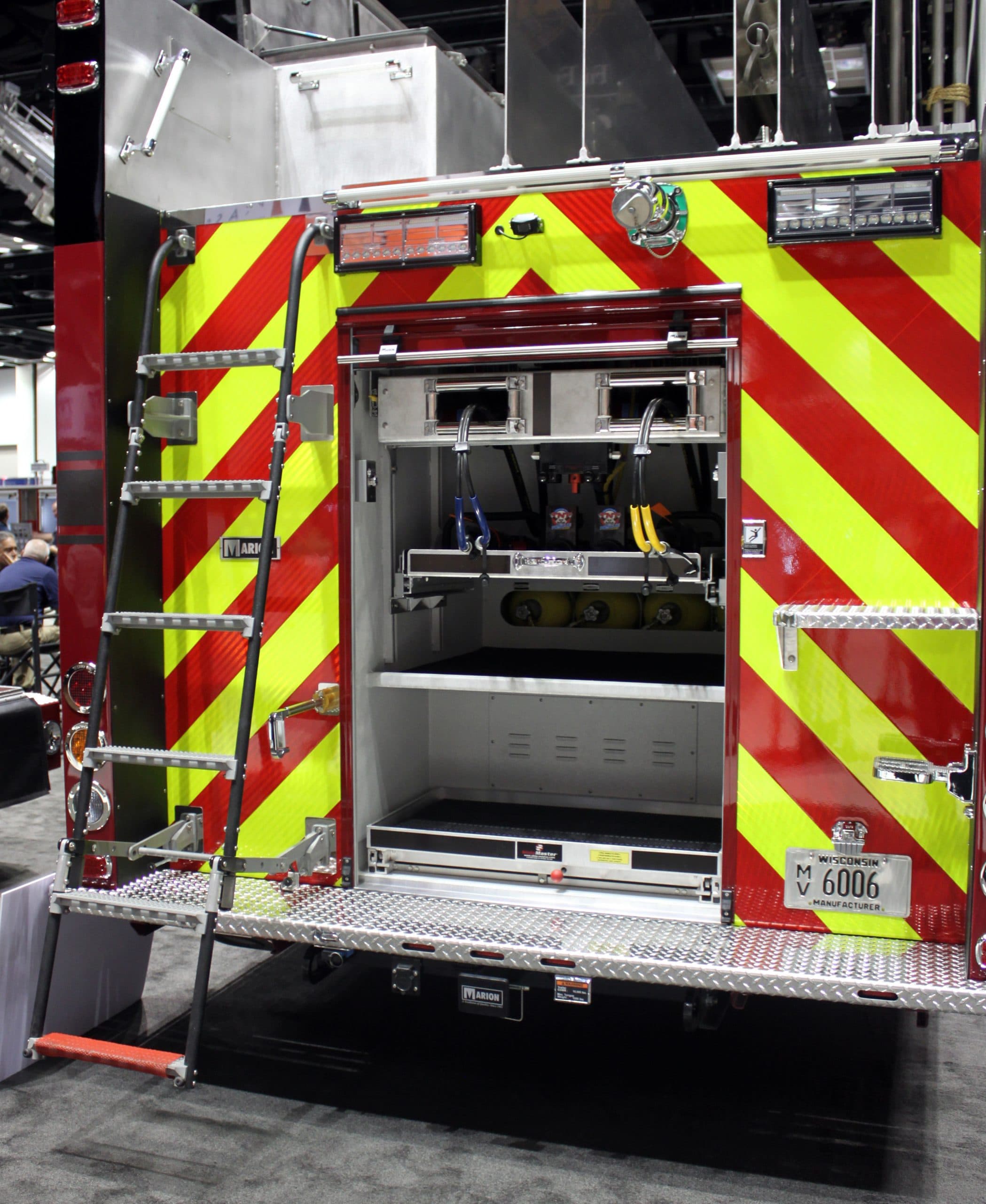 Ziamatic Apparatus Equipment Fire_Safety_USA Ziamatic 15" Width Swing Out & Down Vehicle Ladders
