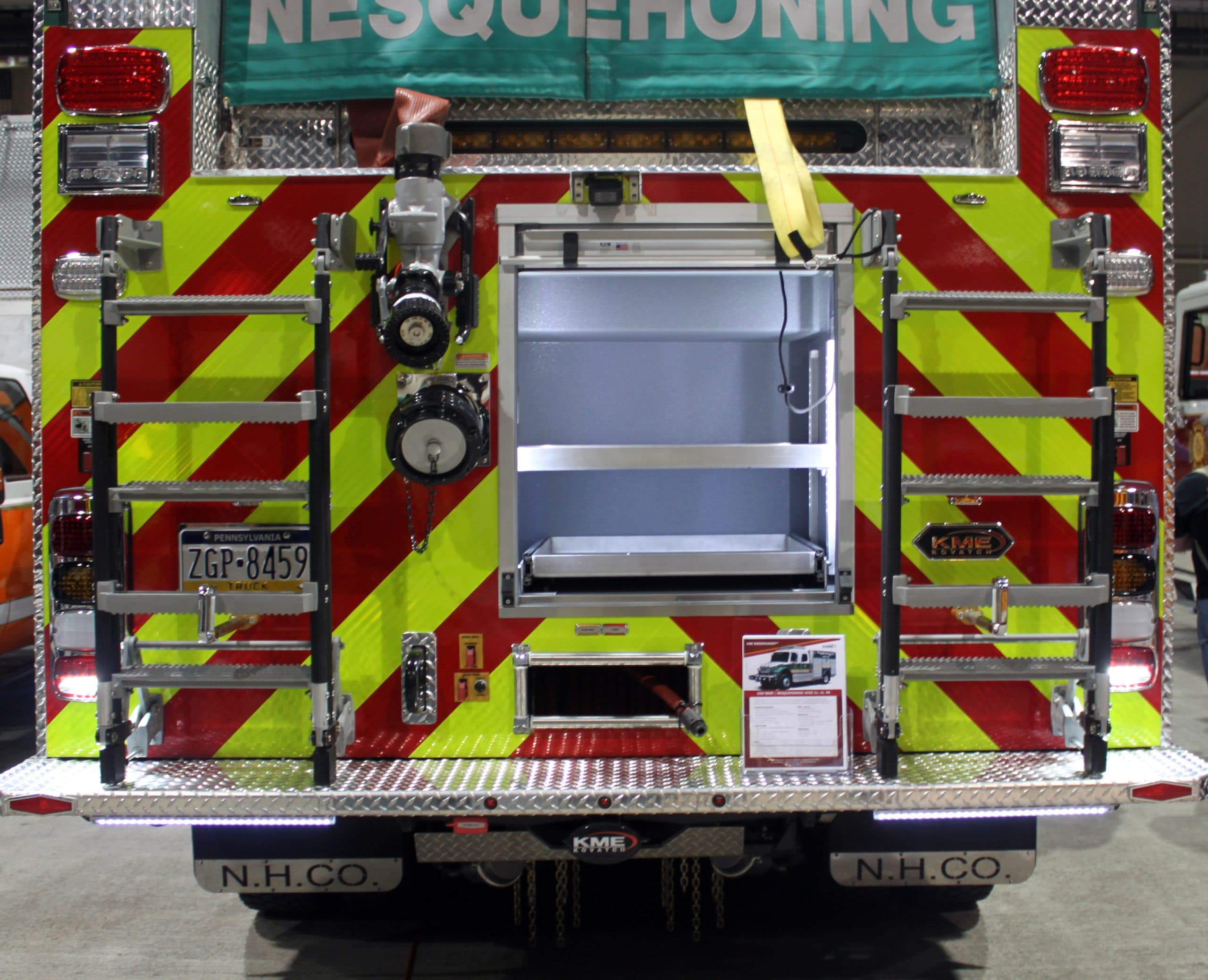 Ziamatic Apparatus Equipment Fire_Safety_USA Ziamatic 18" Width Swing Out & Down Vehicle Ladders