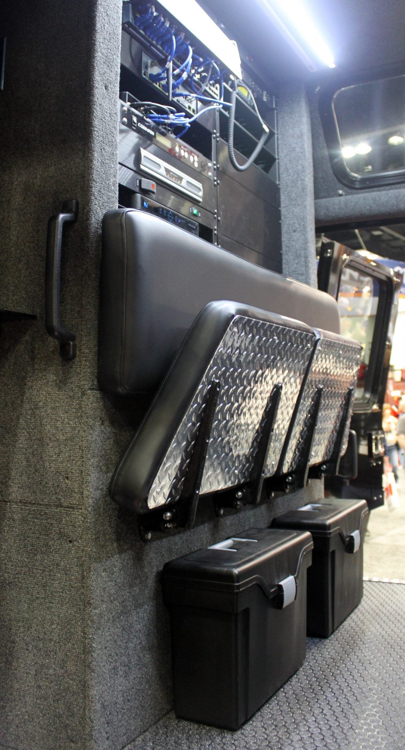 Ziamatic Apparatus Equipment Fire_Safety_USA Ziamatic Double Fold-Down Seat Bracket