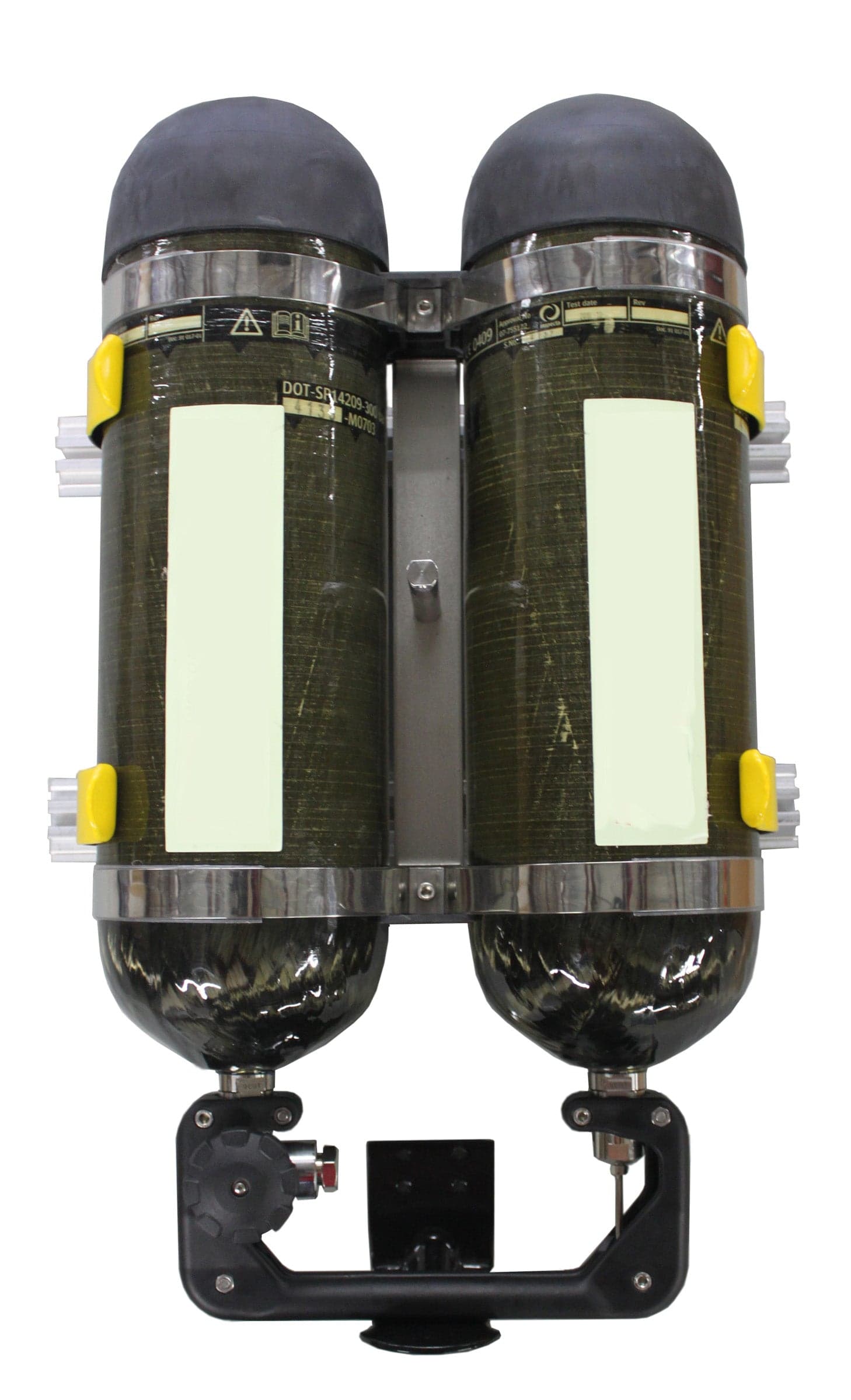 Ziamatic SCBA Brackets Fire_Safety_USA Ziamatic Dual Air Cylinder Brackets