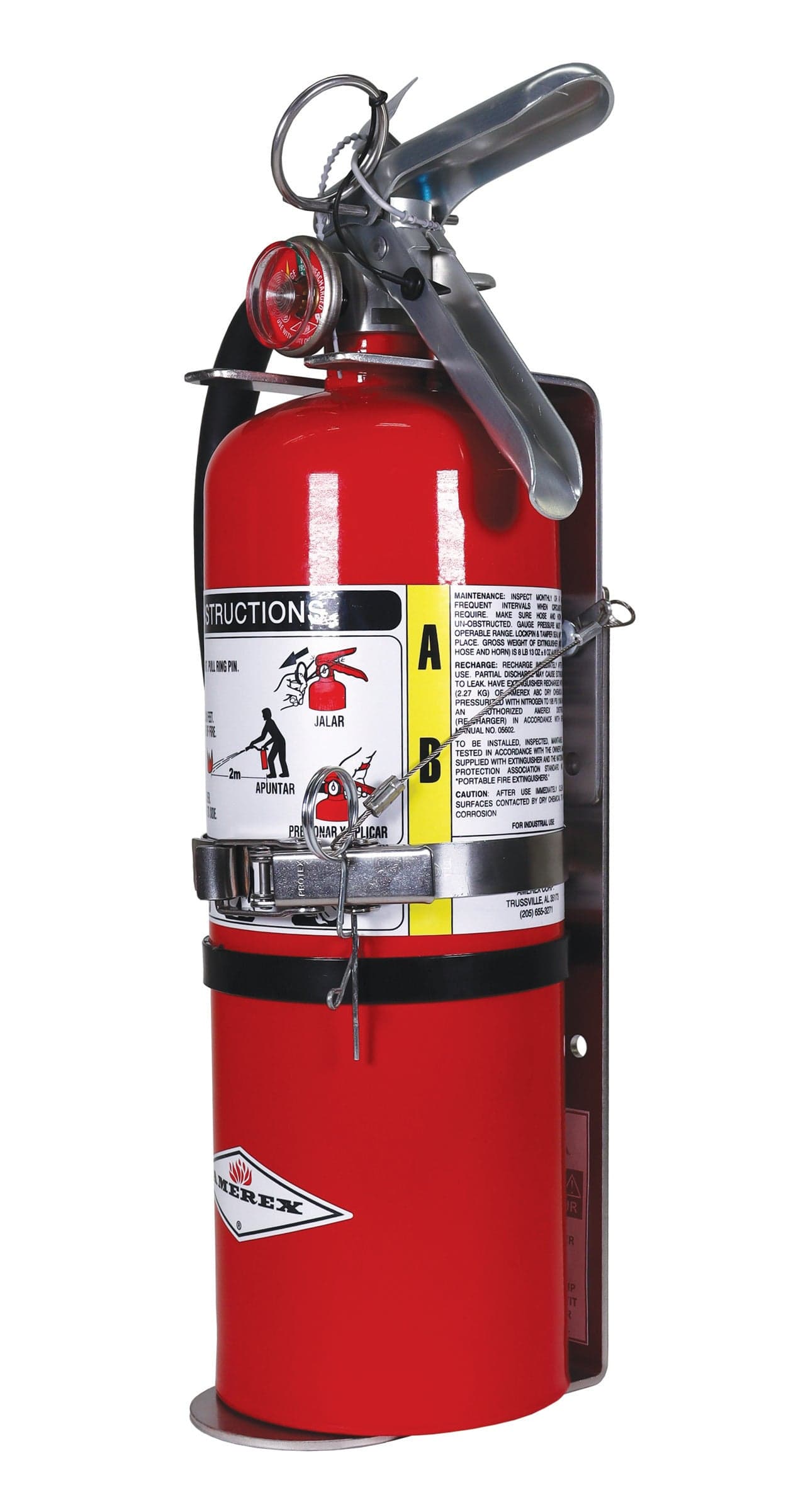 Ziamatic Mounting Brackets Fire_Safety_USA Ziamatic Fire Extinguisher Holder - 5 lb.