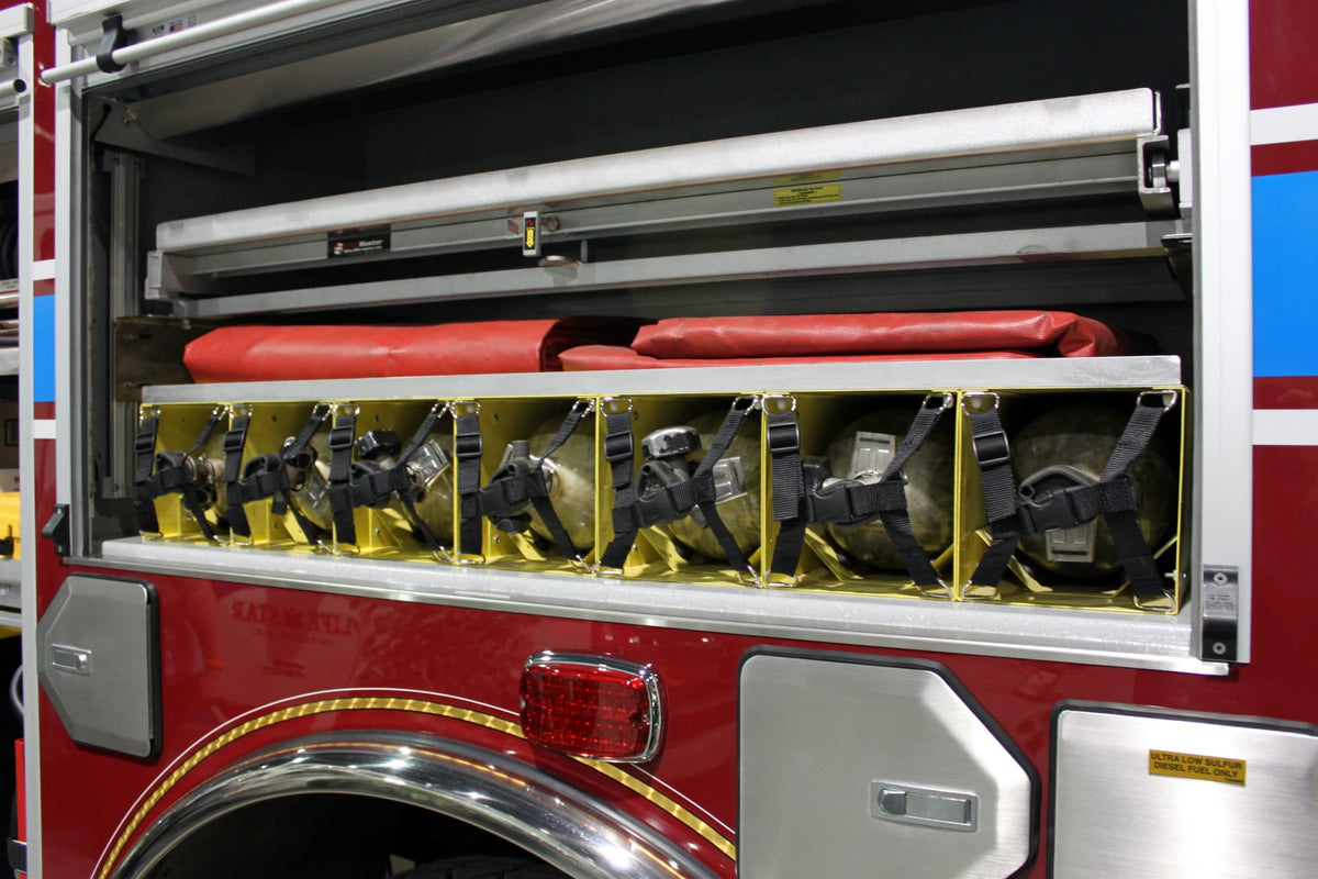 To Unit Scba Rack Ziamatic Horizontal Steel QUIC-STORAGE Rack - Yellow