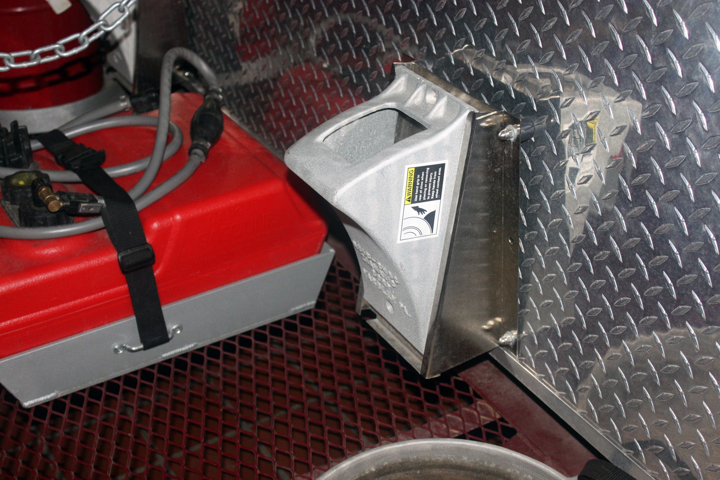 Ziamatic Wheel Chocks Fire_Safety_USA Ziamatic Medium Choc Holder - Vertical