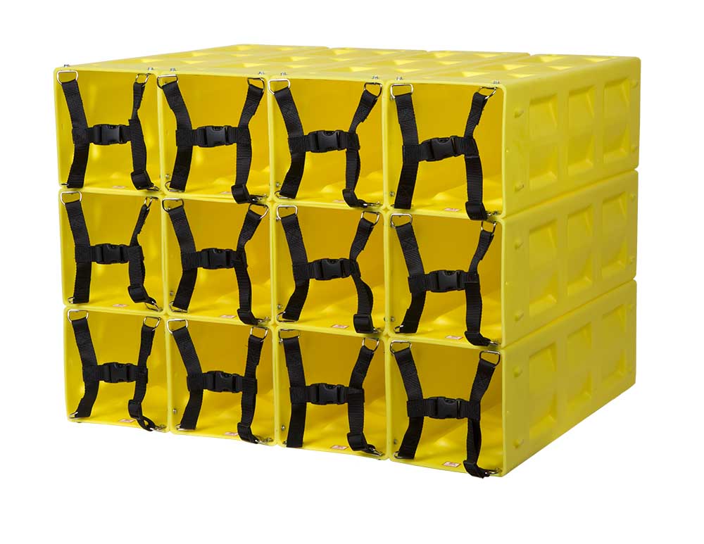 Ziamatic Storage Racks Fire_Safety_USA Ziamatic Plastic QUIC-STORAGE Rack - Yellow
