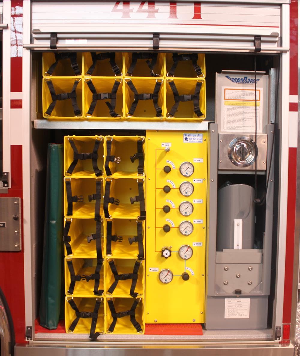 Ziamatic Storage Racks Fire_Safety_USA Ziamatic Plastic QUIC-STORAGE Rack - Yellow
