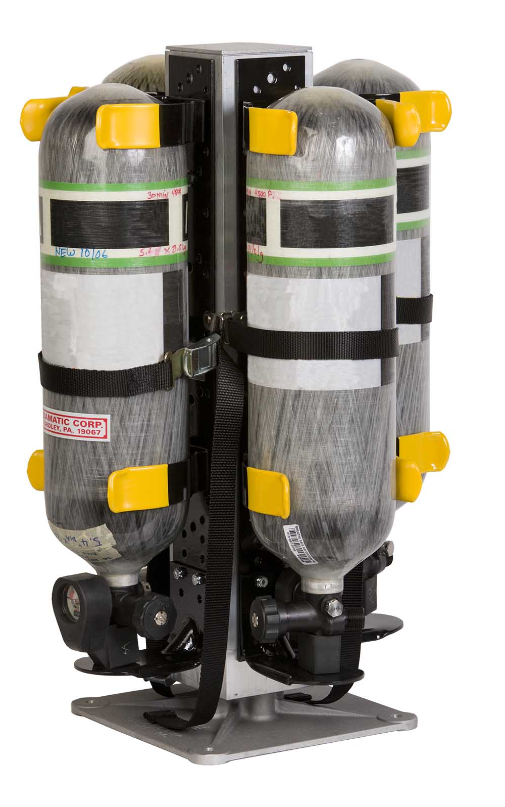 Ziamatic SCBA Brackets Fire_Safety_USA Ziamatic QUIC-INDEX Multiple Bracket Holder