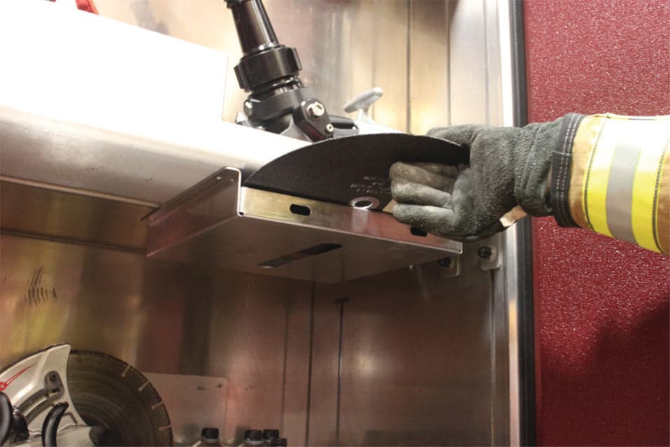 Ziamatic Mounting Brackets Fire_Safety_USA Ziamatic Saw Blade Shelf