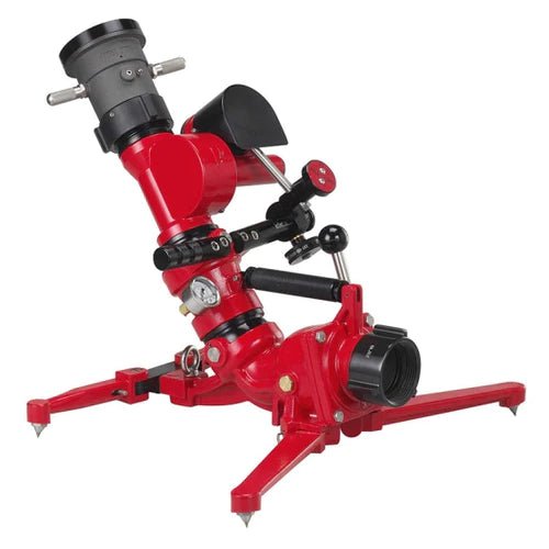 Fire Hose Nozzles Direct Monitors Fire_Safety_USA 2-1/2" Single-Inlet Portable Oscillating Ground Monitor 500 GPM