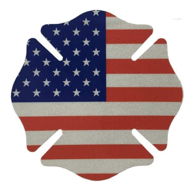 Pacific Reflex Signs Decals 3.5" Maltese American Flag