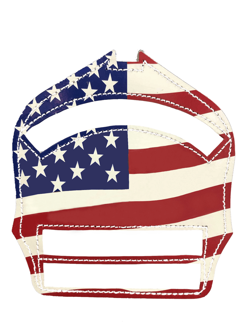 Golfire Leather Front Fire_Safety_USA American Flag Leather Front