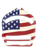 Golfire Leather Front Fire_Safety_USA American Flag Leather Front