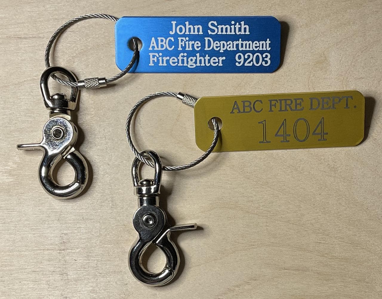 Mylor Inc Accountability Tags Fire_Safety_USA Anodized Aluminum Accountability Tags