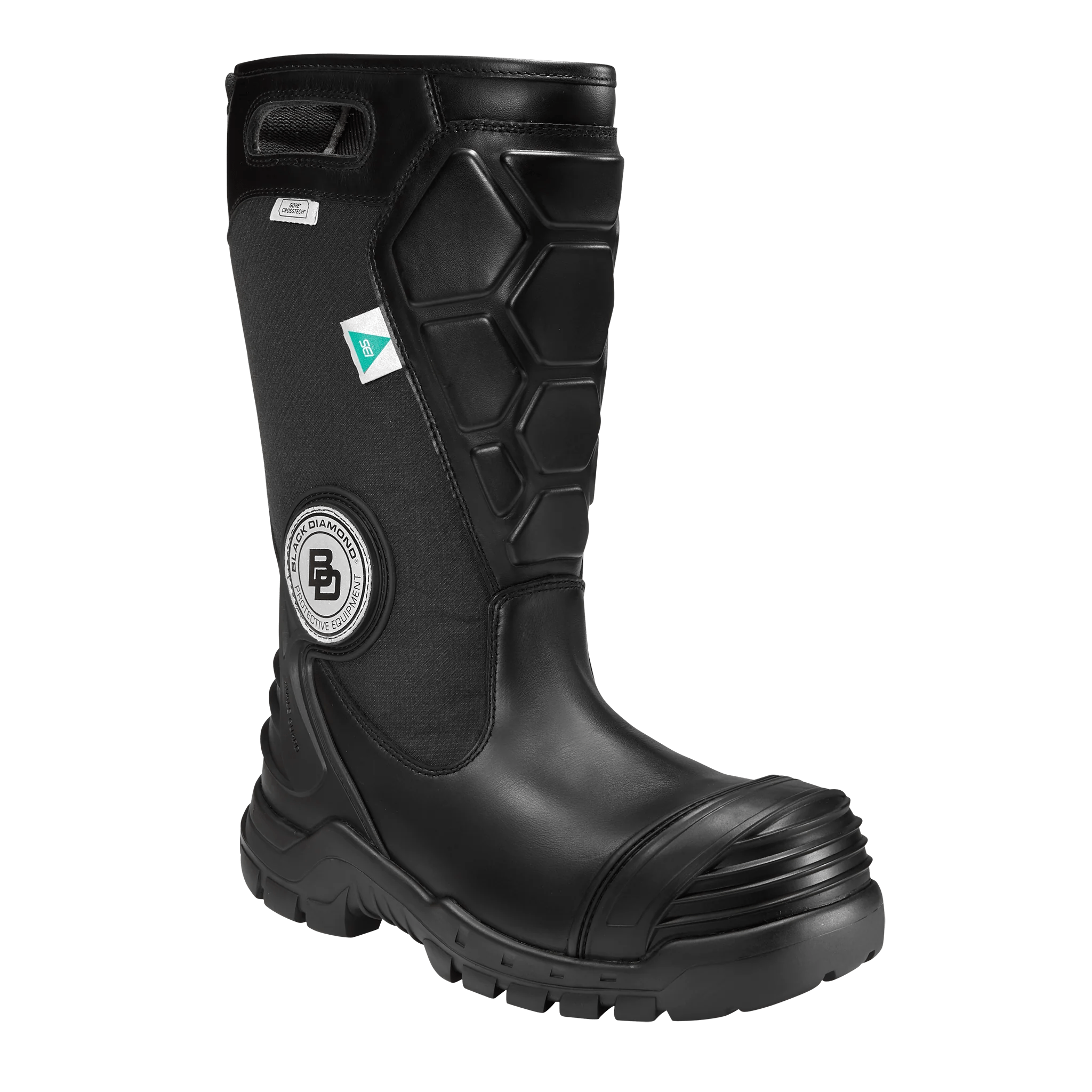 Black Diamond Boots Fire_Safety_USA Black Diamond X2 14" Leather Firefighter Boot