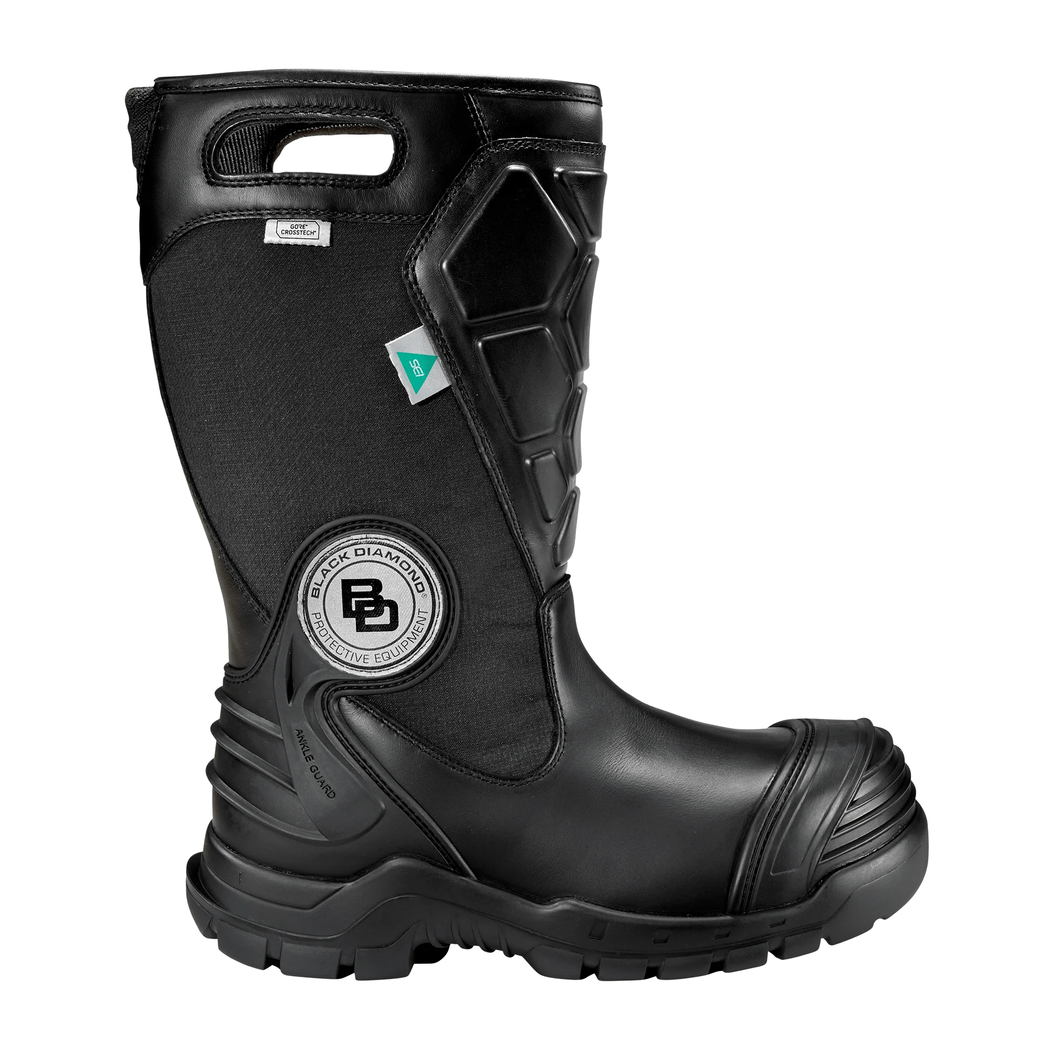 Black Diamond Boots Fire_Safety_USA Black Diamond X2 14" Leather Firefighter Boot