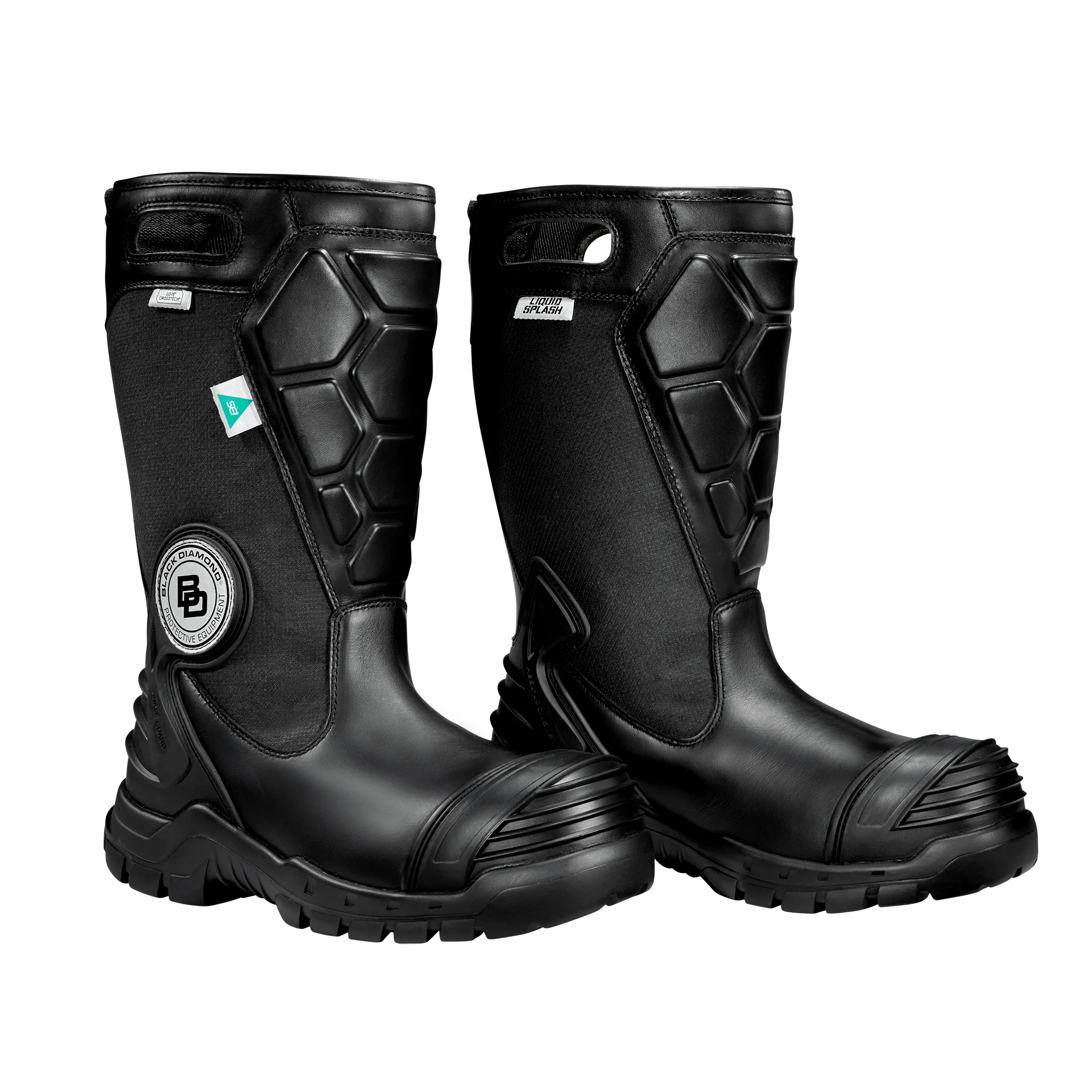 Black Diamond Boots Fire_Safety_USA Black Diamond X2 14" Leather Firefighter Boot