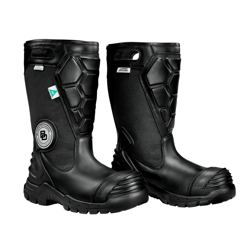 Black Diamond Boots Fire_Safety_USA Black Diamond X2 14" Leather Firefighter Boot