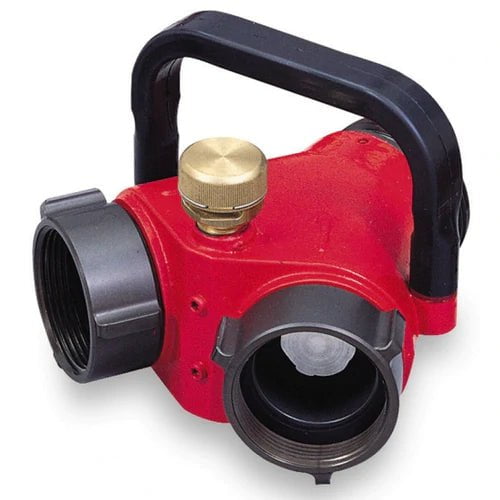 Fire Hose Nozzles Direct Hydrant Valves Fire_Safety_USA Clappered Siamese (2) 2 1/2" (F) Inlet x (1) 2 1/2" (M) Outlet