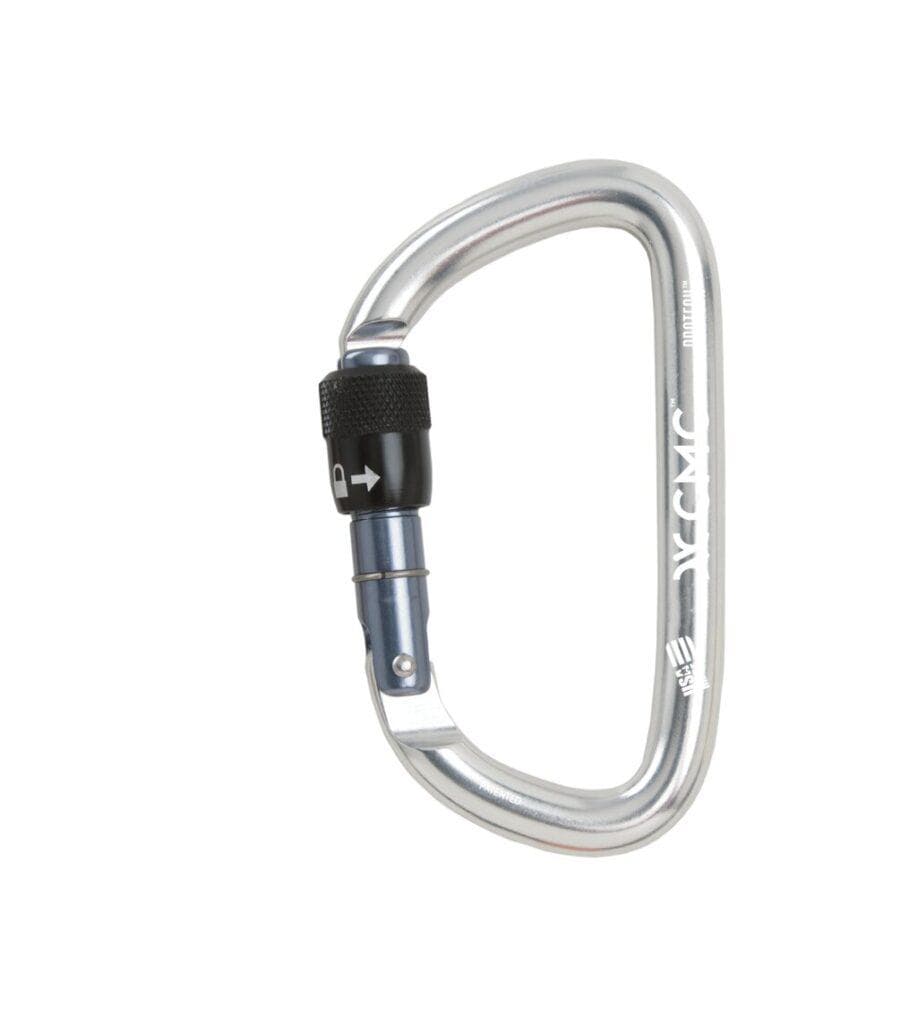 CMC Carabiner Fire_Safety_USA CMC Silver Protech™ Aluminum Key-Lock Carabiner