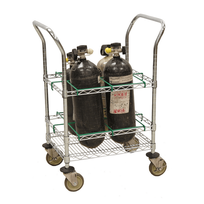 Ready Rack Bottle Carts Fire_Safety_USA EMS Oxygen Cart – SCBA or M Cylinders