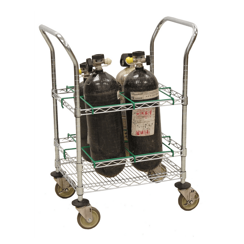 Ready Rack EMS Oxygen Cart – SCBA or M Cylinders
