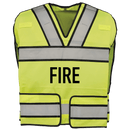 Gerber Outerwear Safety Vests Fire_Safety_USA Gerber Outerwear Bright Star Vest Lime w/ Black edged Silver Trim