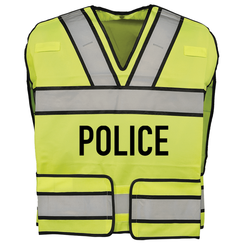 Gerber Outerwear Safety Vests Fire_Safety_USA Gerber Outerwear Bright Star Vest Lime w/ Black edged Silver Trim