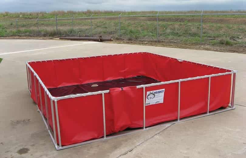 Husky Portable Folding Tanks Fire_Safety_USA Husky Portable Steel & Aluminum Folding Tanks