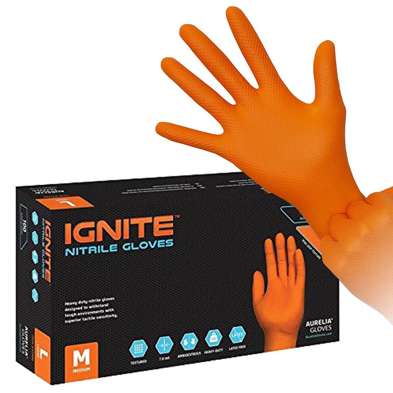 Cestus Gloves Fire_Safety_USA Ignite Nitrile Gloves