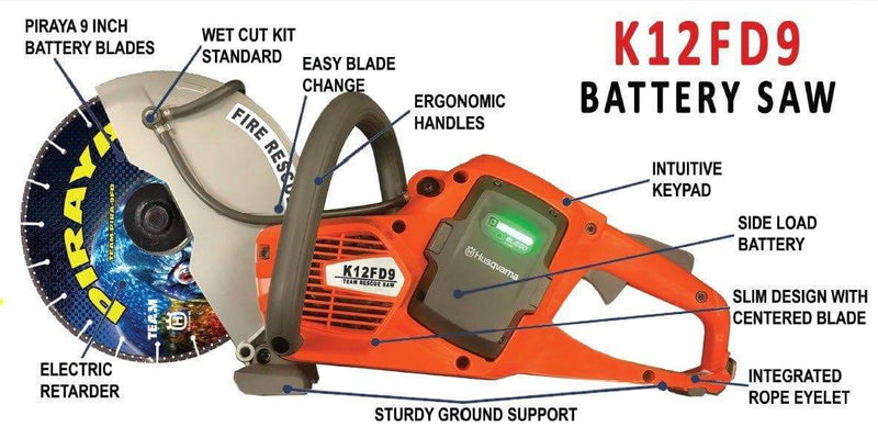 Team Equipment Saws K12FD9 Battery Saw Kit