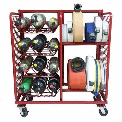 Ready Rack Bottle Carts Fire_Safety_USA Multi-Purpose Storage System - Hose and Cylinder Configuration
