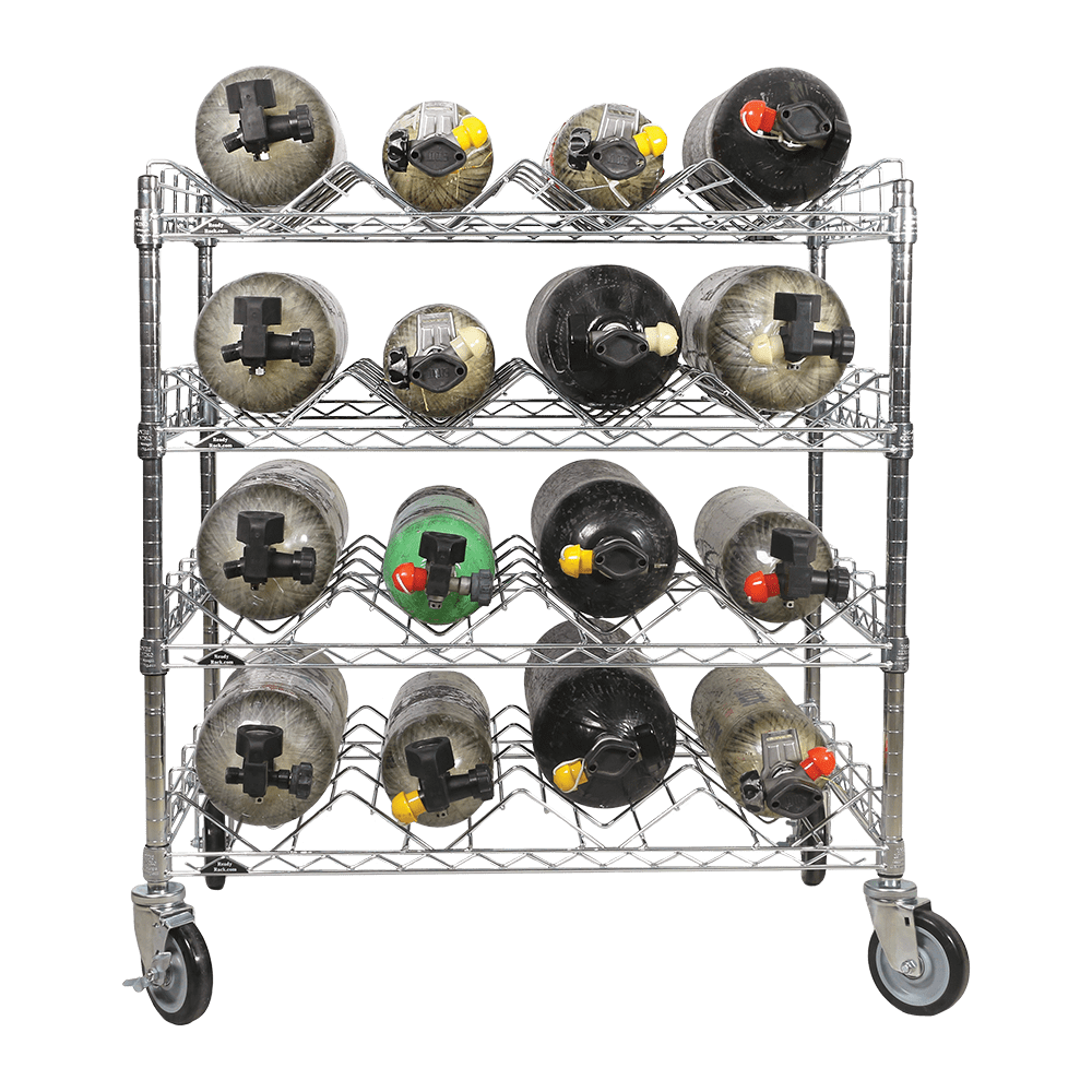 Ready Rack Bottle Carts Fire_Safety_USA Ready Rack SCBA Cylinder Cart