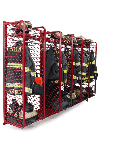 Red Rack Wall Mounted Gear Storage - 18