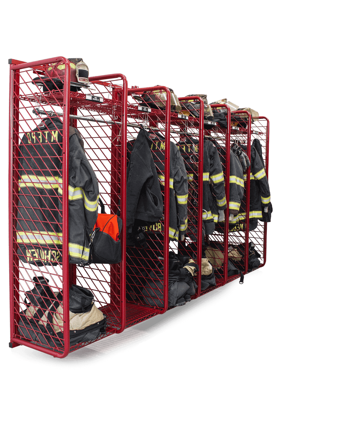 Red Rack Wall Mounted Gear Storage - 20