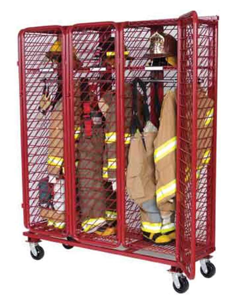 Fire Ready Racks Ready Rack Single Sided Mobile Red Rack 20