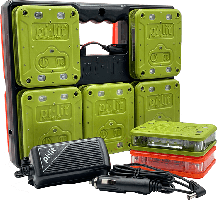 Pi-Lit Landing Zone Kits Fire_Safety_USA Smart Med-Evac Landing Zone Kit (Alkaline)