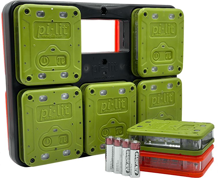 Pi-Lit Landing Zone Kits Fire_Safety_USA Smart Med-Evac Landing Zone Kit (Alkaline)